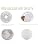 Gold Paper Lanterns Chinese Japanese Hanging Round Ceiling Lanterns 8 in