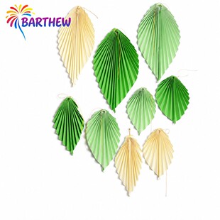 BARTHEW Paper Leaf Wreath Garland - Thanksgiving Decor