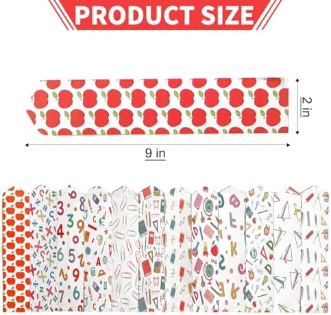 Back to School Decorations Apple Pencil Hanging Paper Chain Garlands