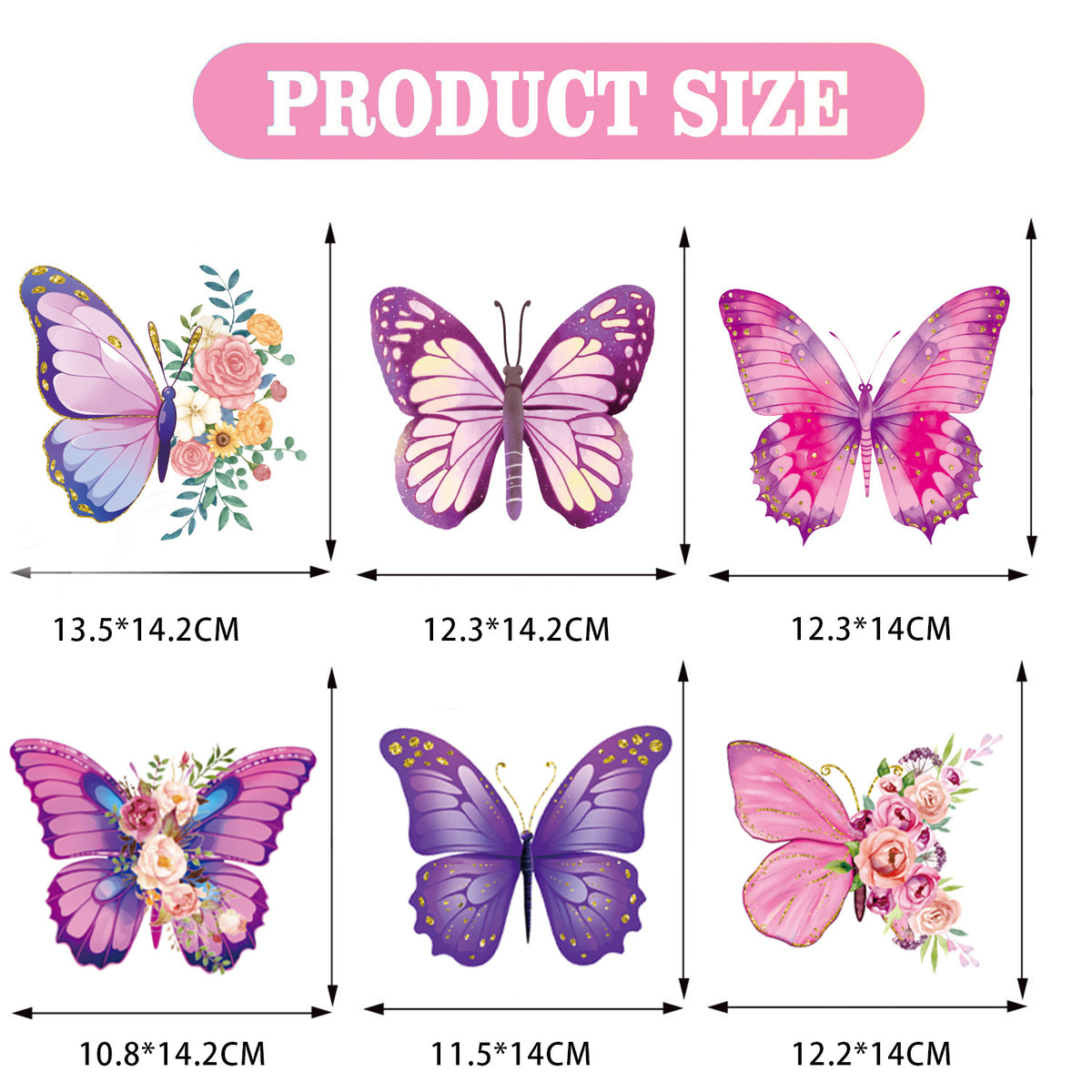 Purple Butterfly Party Decorations, Butterfly Happy Birthday Banner with Hanging Swirls and Cupcake Toppers, Tea Party and Spring Garden Party Supplies for Girls