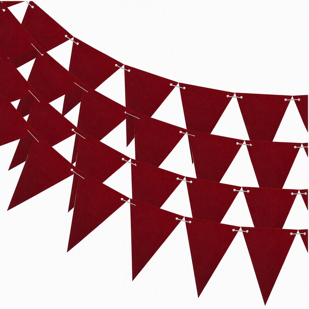 44ft Party Decorations - Hanging Glitter Paper Triangle Flag DIY Banner